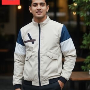 Padding Jacket White (Pockets Design)-New